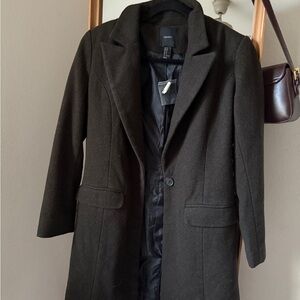 Forever 21 Wool Blend Top Coat